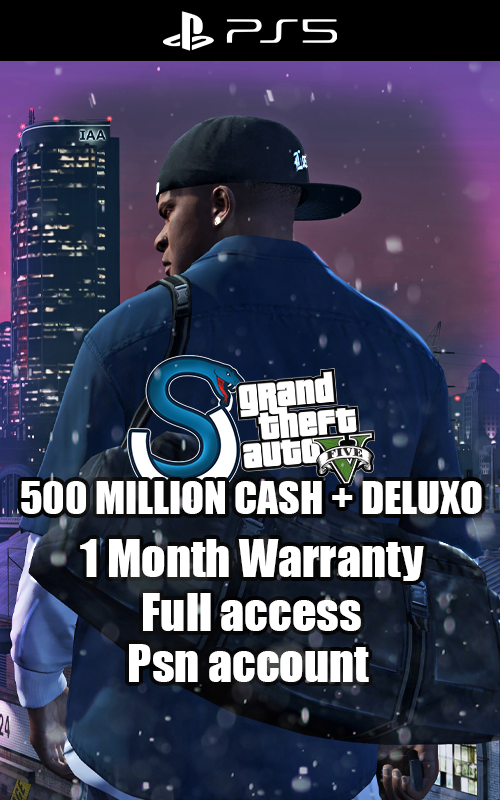 GTA V PS5 500M+ / CASH + DELUXO ACCOUNT