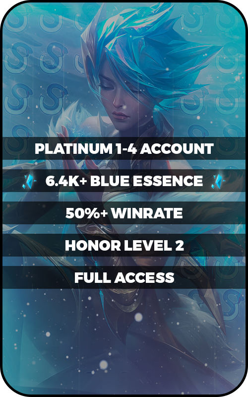 EUW Ranked Platinum Account 1-4